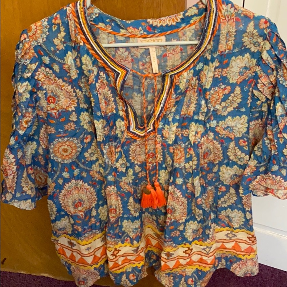Boho cotton blouse